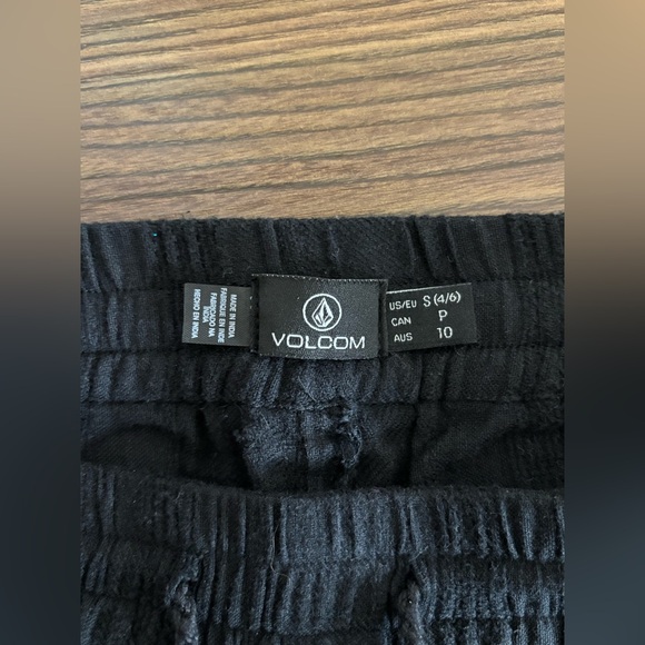 NWT Volcom Black Wide Leg Pants - Picture 3 of 5